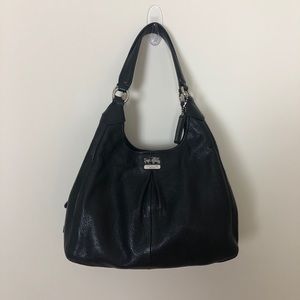NWOT Coach Maggie Madison Black Leather Hobo